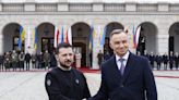 Duda awards Zelensky with Order of White Eagle during state visit