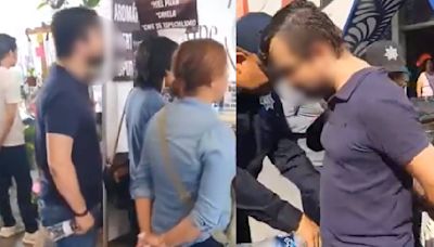 Atrapan infraganti a sujeto grabando a mujeres con una cámara oculta en sus tenis en la Feria de Puebla