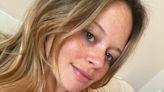 Emily Atack shows natural beauty in makeup-free snaps with son Barney