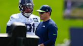 New Seattle coach Mike Macdonald takes it all in during first day of Seahawks rookie minicamp