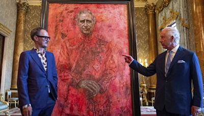 爭議延燒！英王查爾斯三世登基首張肖像畫揭幕 用色大膽害他剉一下｜壹蘋新聞網