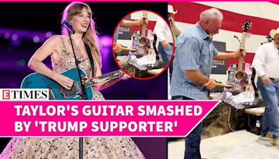 Bizarre! Man Buys Taylor Swift Signed Guitar For $4,000 Only To Smash With Hammer