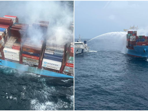 Maersk Frankfurt Fire: Indian Coast Guard Ships, Aircraft Battle Blaze Near Goa Coast