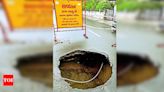 Ahmedabad sinkhole crisis: 27 craters open as monsoon hits | Ahmedabad News - Times of India