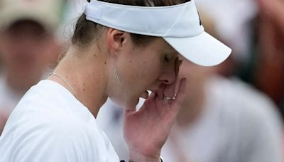 Moment heartbroken Ukrainian Wimbledon star breaks down over Russian attack