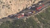 Person rescued after car goes over side on Angeles Crest Highway