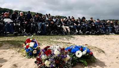 Last WWII vets converge on Omaha Beach for D-Day and fallen friends