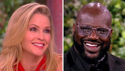 Sara Haines couldn't stop flirting with Shaquille O'Neal on 'The View': "You almost got me in trouble"