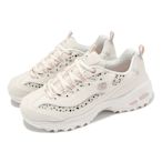 Skechers 休閒鞋 D Lites-Wildcats 女鞋 米白 黑 厚底 皮革 綁帶 老爹鞋 150236OFPK