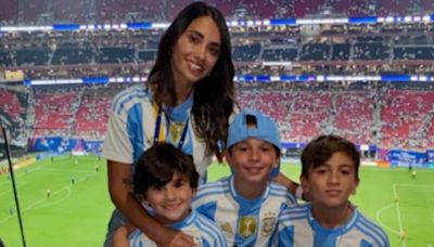 Lionel Messi's wife and kids attend Argentina's Copa America opener