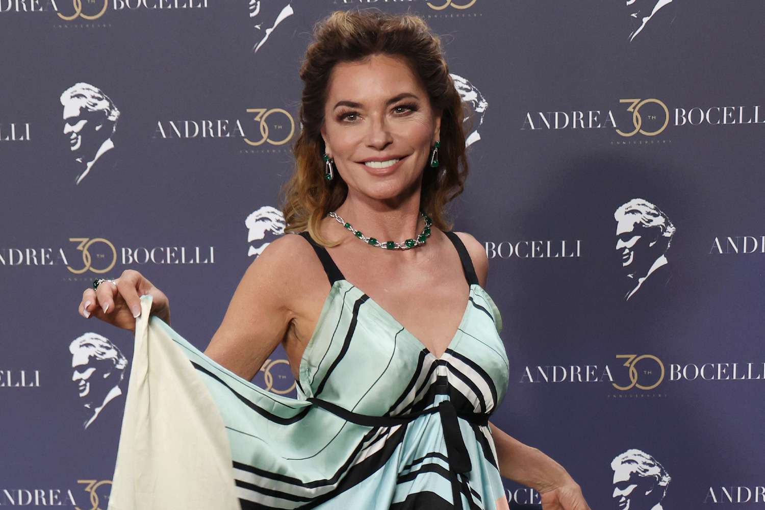 Shania Twain Dons Rare Flowy Gown on the Red Carpet – See the Look!