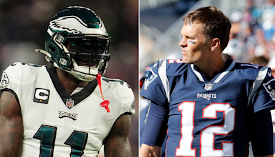 Eagles AJ Brown changes X profile picture to photo of Tom Brady amid trade speculation