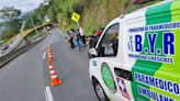 Motociclista pierde el control y se accidenta en la Autopista del Café