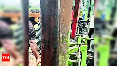 Farmer blames pollution for black tubewell pipe | Ludhiana News - Times of India