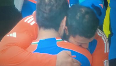 Rohit Sharma, Virat Kohli weep in each other's arms after World Cup dream fulfilled, lift Rahul Dravid in gratitude