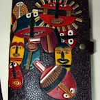 原住民圖案A5萬用手冊活頁筆記本六孔夾或20孔夾特製真皮內裡巧將皮Cheergiant leather notebook