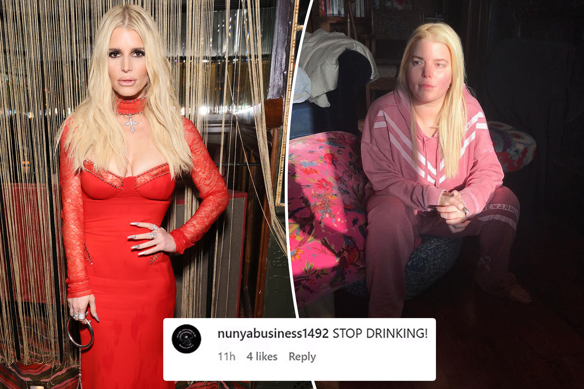 Jessica Simpson fires back at claims that she’s drinking again after 6 years of sobriety