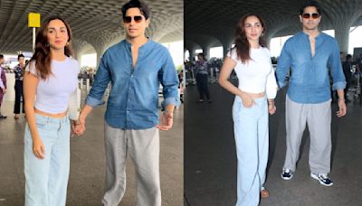 Kiara Advani and Sidharth Malhotra’s latest airport look proves it is as important to match fashion sense as kundalis