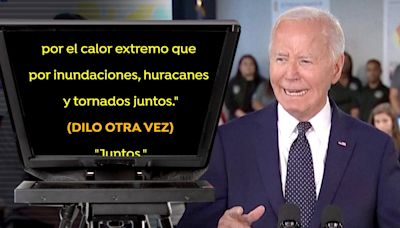 El último lapsus de Joe Biden: mete la pata y lee en voz alta las indicaciones del teleprompter