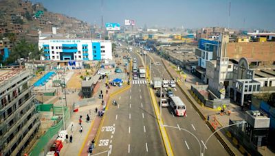 Carretera Central quedó totalmente liberada tras obras de la Línea 2 del Metro de Lima