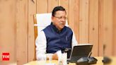 Uttarakhand CM Dhami directs disaster officials to be on 'alert' amid heavy rainfall | India News - Times of India