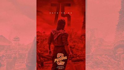 Allu Arjun looks over the ruins in a crimson frame in new ‘Pushpa 2: The Rule’ poster