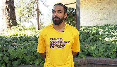 Gabe Vincent ready for healthy second year with Lakers, brings basketball camp back to Stockton