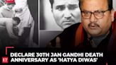 'Samvidhaan Hatya Diwas': Declare 30th Jan, Gandhi death anniversary as 'Hatya diwas' Manoj Jha to BJP