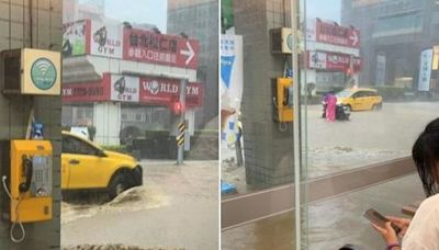 午後暴雨砸雙北！信義、南港6測站累積雨量破百 4區「淹水警戒」