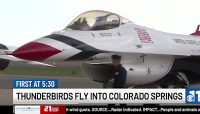 Thunderbirds arrive in Colorado Springs, practices planned ahead of USAFA graduation