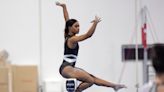 Gabby Douglas shows promise but makes mistakes in first meet since 2016