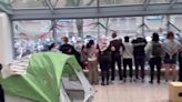 NYPD tear down tents inside Fordham University to disperse Gaza protesters