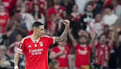 Europa League: el gol de Angel Di María para Benfica y la asistencia de Paulo Dybala para Roma