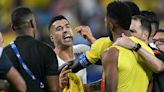 Luis Suárez explicó cómo empezó la pelea en el final de Uruguay-Colombia y apuntó directo contra Miguel Borja