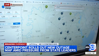 CenterPoint Energy unveils new outage tracker map amid pressure from state leaders