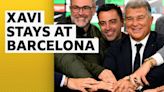 Xavi explains his change of heart over leaving Barcelona