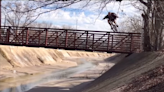BMX Rider Pays The Price On Risky Bridge Gap