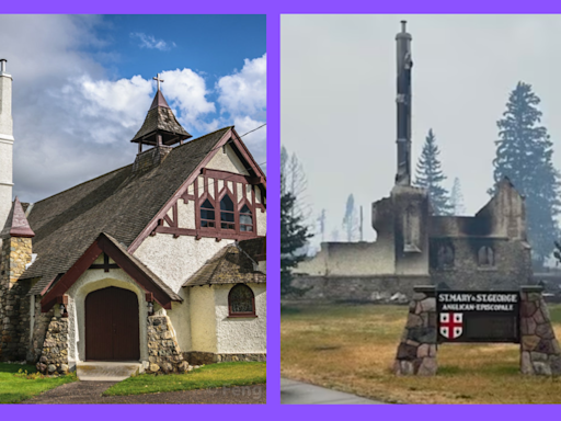 'Amidst the ashes, life finds a way': Before and after Jasper wildfire photos depict extent of damage to village nestled in Canada's natural crown jewel