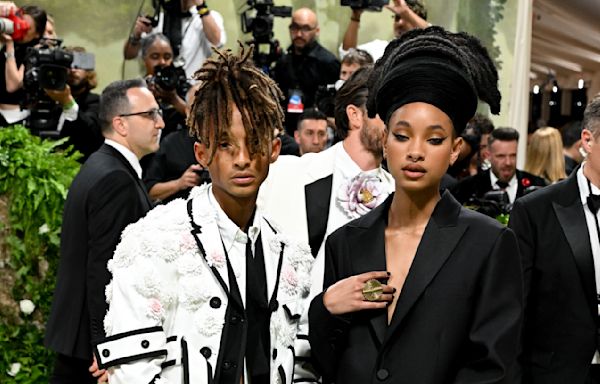 Jaden and Willow Smith Coordinate in Sharp Tailoring for the Met Gala 2024 Red Carpet