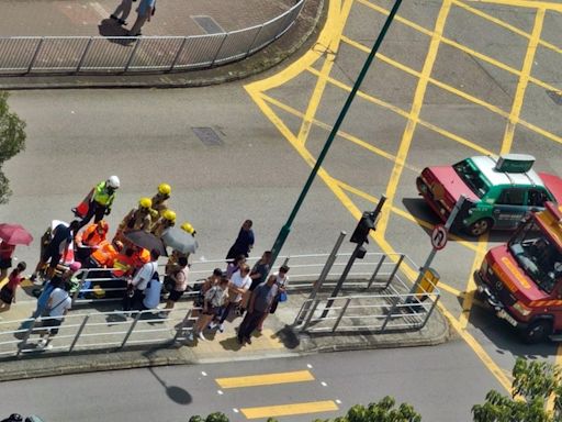 屯門過路男捱的士撞 頭傷清醒送院