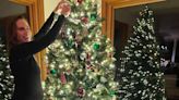 Hilary Swank Shows Off Baby Bump While Decorating Christmas Tree