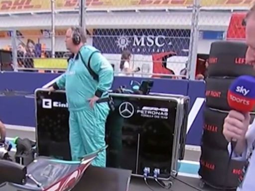 Terrified Martin Brundle 'nearly taken away' by Lewis Hamilton's Mercedes