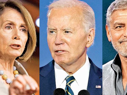 Pelosi y Clooney presionan a Biden para que dimita; “necesitamos a otro”