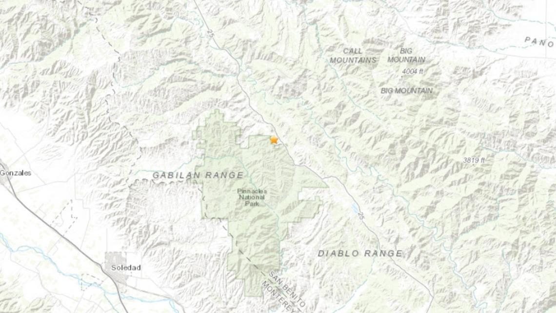 M3.4 earthquake strikes near Soledad