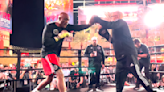 VIDEO: Anderson Silva sneak attacks host, shows off boxing skills at open workouts