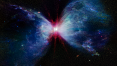 Happy 4th of July! Infant star creates red, white and blue fireworks in new JWST image