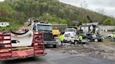 WATCH: Train hits sweeper truck in Washington County, Va.