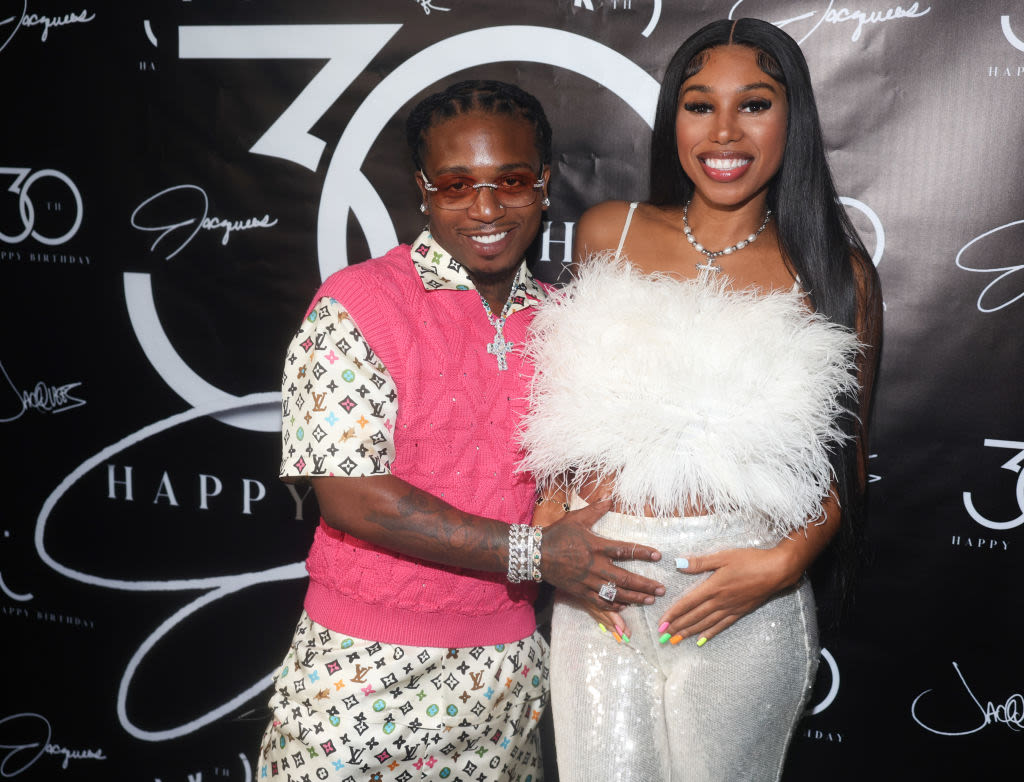 Jacquees Proposes To Deiondra Sanders Weeks Ahead Of Their Son's Arrival; Coach Prime Absent From Baby Shower