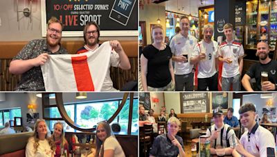 Euros 2024: Pictures as fans watch England v Denmark in Darlington