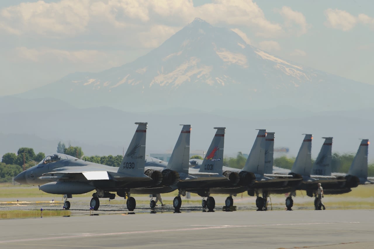 That loud noise over Portland and other nearby cities? It’s probably an F-15 flyover